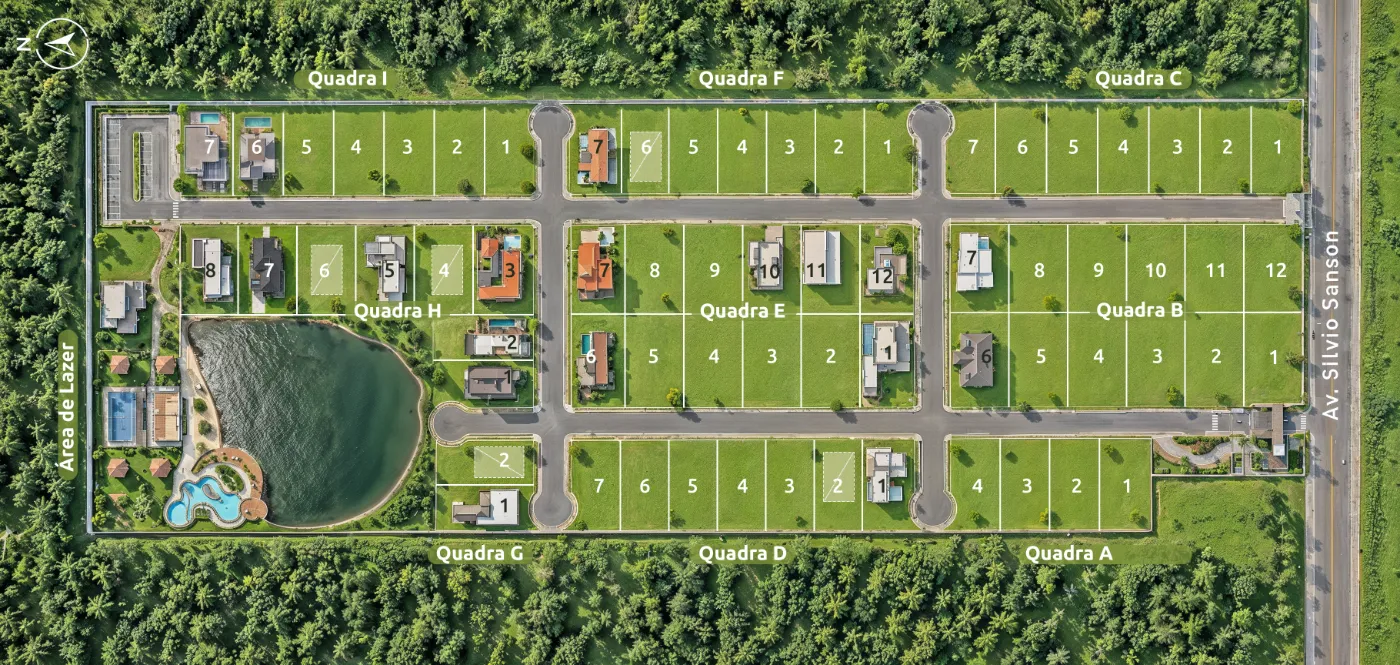 Planta baixa do condomínio Imperium